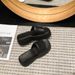 Thick Straight Line Slippers For Women's Trend Outdoor Soft Soled EVA Semi Sandal Slippers, Footwear Industry_vogvips.com