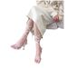 Kendall Jenner Style! 2024 New Summer White Strappy Stiletto High Heel Sandals_vogvips.com