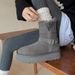 Sangpo Lightweight Warm Sheepskin Integrated Thick-Soled Snow For Women Winter New Fleece Two-Way Thickened Cotton Boots_vogvips.com