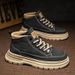 European Warm Series Men's Martin Autumn New British Style High-top Leather Work Shoes Trendy Versatile Thick-soled Casual Ankle Boots_vogvips.com