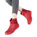Plus Size Short 2024 Autumn Winter New Flat Martin Boots British Style Low Tube Women's Single Shoes_vogvips.com