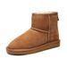 Women's Shoes Sheepskin And Fur Thick Soled Snow Boots For Women Short Tube Thick Bread Shoes Warm Plus Velvet Winter Cotton Shoes_vogvips.com