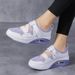 Summer Women's Comfort Shoes - Breathable Air Cushion Slip-On With Thick Sole & Hook-and-Loop Closure (Lightweight For Casual & Daily Wear)_vogvips.com