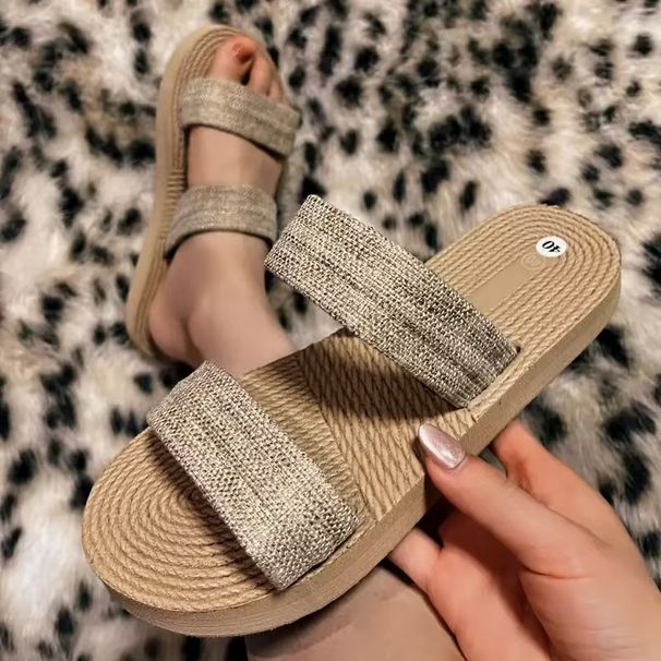 Women’s Shoes National Style Eva Women's Sandals Breathable Outer Wear Round Toe Flat Sandals Fashionable Wedge Heel Female Student Slippers_vogvips.com