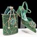 Women’s Shoes Women's high heeled pointed shoe and bag set Diamond flower embellishment Exquisite hot diamond bucket bag Party and daily wear_vogvips.com