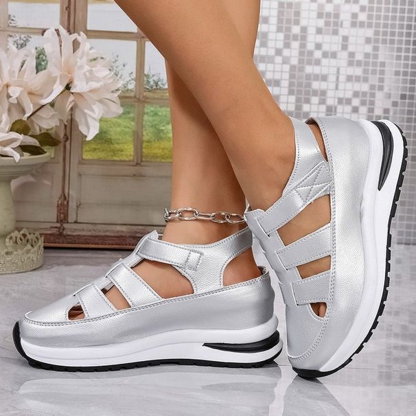 Women's Hollow-Out Casual Sandals - Thick Platform Sole For Height Increase (Summer Lightweight Sandals For All-Outfit Styling)_vogvips.com