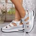 Hollow Out Casual Sandals For Women, Outdoor Wear, Summer 2024 New Versatile Thin Platform Thick Sole Hidden Heel_vogvips.com
