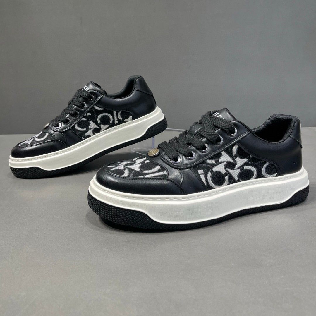 Men’s Shoes Luxury White Shoes Thick Soled Sports Casual Shoes Goods Sneakers_vogvips.com
