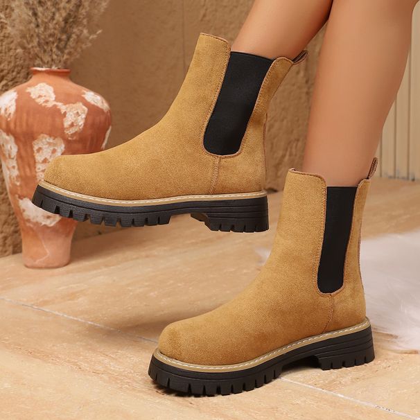 British-style Women's 2025. New Spring And Autumn Single Boots, Chelsea Slim Boots, Winter Short Boots_vogvips.com