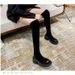 Suede Slim Stretch Boots For Women, New Autumn And Winter Style, Small Height-increasing Long Boots, Thick-soled Over-the-knee Boots_vogvips.com