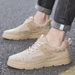 Pig Eight Leather Men's Shoes Men's Sports Casual Matte Retro Thick Baseplate Shoes_vogvips.com