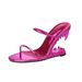 Instant 2025 Spring New Teeth Irregular Heels Women's High Heel Slippers Show Style_vogvips.com