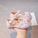 New Girls' Shoes Children's Princess Shoes Girls' Bow Crystal Leather Shoes Rhinestone Shining Shoes_vogvips.com
