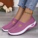 Cross-Border Large Size Casual Breathable Women's Lightweight Comfortable Mesh Soft Sole Shallow Mouth Single_vogvips.com