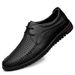 2025 Men's Spring Summer Breathable Office First Layer Cowhide Soft Sole Casual Perforated Leather Middle-Aged Business_vogvips.com
