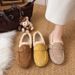 New Autumn And Winter Style A Pair Of Lambskin Cotton Shoes For Women_vogvips.com