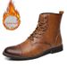 Handcrafted Genuine Leather Men's Boots - Comfortable Winter Casual Shoes With Rubber Sole, Breathable & Durable (Black, Brown, Tan Sizes 38-48)_vogvips.com