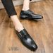 Voyage Cross-Border Large Size 48 Buckle Leather Men's Business Casual Fashion Trend Slip-On Lazy Shoes Dropshipping_vogvips.com