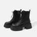 Women's Shoes Martin Boots Autumn And Winter New Single Boots Thick Sole Height Enhancing Style Skinny Boots Short Boots Lace Up Boots_vogvips.com