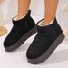 SHLIANG New Buckle Snow Boots For Women Warm Plush Lining Platform Fashion Winter Boots Woman Non Slip Suede Ankle Botas Mujer X0068_vogvips.com