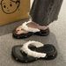 Y2 Star Flip Flops Wearing Summer Thick Soled Non Slip Height Increasing Clip On Shoes For Women 2025 New Versatile And_vogvips.com