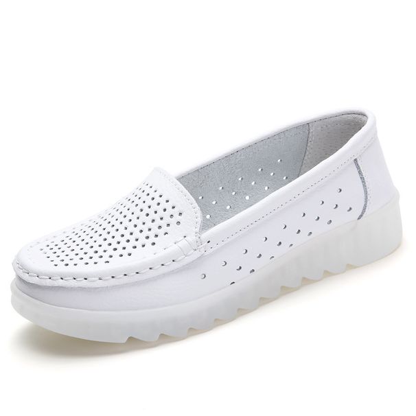 Nurse Shoes Flat Work Small White Shoes Surgery Shoes Breathable Soft Sole_vogvips.com
