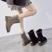Northeast Cold-Proof Snow For Women 2024 New Winter Fleece-Lined Warm Martin Thickened Boots Cotton Shoes Non-Slip_vogvips.com