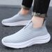 Middle-aged And Elderly Walking Lightweight Breathable Comfortable Versatile Mesh Casual Men's Slip-on Sports Women's_vogvips.com