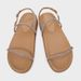 Women's Summer Thin Strap Rhinestone Flat Fashion Platform Sandals One Strap Slippers Casual Slip-On Shoes_vogvips.com