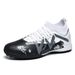 New football shoes male high top broken nails youth student training shoes AG spike sports shoes_vogvips.com