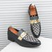 New Fashion Trendy Men's Shoes, Personalized Rivet Dress, Loafers, British Style, Lazy Fashion Nightclub Banquet Dress, Leather Shoes_vogvips.com