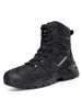Men High-top Boots Outdoor Anti-slip Lace-up Combat Boots Men Comfortable Breathable Wear-resistant Thick-soled Hiking Shoes Men_vogvips.com