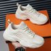 Customize Men Fashion Casual Sneakers Beige Black Blank Throat Design Mesh Breathable Running Walking Shoes For Women_vogvips.com