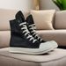 Versatile Hexagram Trendy Sneakers RO High Top Height Increasing Breathable Five-Pointed Star Canvas Shoes For Men And_vogvips.com