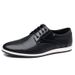 Leather men's summer breathable loafers men's shoes_vogvips.com