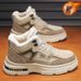 European Warm Series Men's Snow 2025 New Summer Thickened Warm Work With Leather And Wool, Thick Sole Martin Boots_vogvips.com