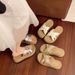 Internet Celebrity Platform Thick Sole Slippers 2025 Summer New Korean Fashion Outdoor Comfortable Cross Sandals For_vogvips.com