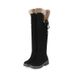 New Women's Boots, Over-the-knee Boots With Lining, Cotton Boots, Low-heeled Boots, Large-size Women's Shoes_vogvips.com