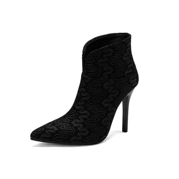 Women Ankle Boots Autumn Winter Short Boots Leopard Print Pointed Toe Thin Plus Size Women S Nightclub High Heel Short Boots_vogvips.com