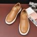 Casual foot set men's board shoes fashion large size round head men's shoes_vogvips.com