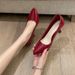 0335-1 Women's High-heeled With Thin Heels, Nude-colored Single Shoes, Black, For Wide And Large Feet, Medium-heeled_vogvips.com