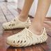 Men’s Shoes Bird's Nest Slippers Couple Ultralight Summer Outdoor Wading Sandals Baotou Fashion Cross Border Non Slip Beach Hole Shoes_vogvips.com