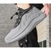 Men's With Fly-knit Mesh Upper, Summer Breathable, Lightweight, Soft-soled, Slip-on Casual Running Shoes In Stock_vogvips.com