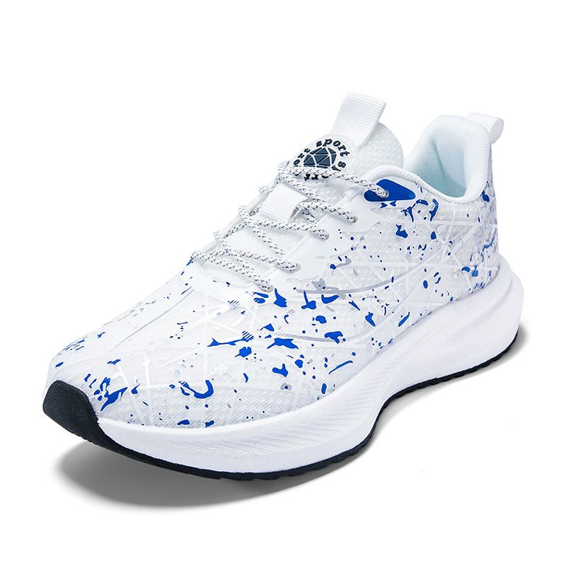 All-season Running Sneakers, Cross-border Wide-toe High-elastic Fly-knit Mesh, Comfortable, Breathable, Versatile,_vogvips.com