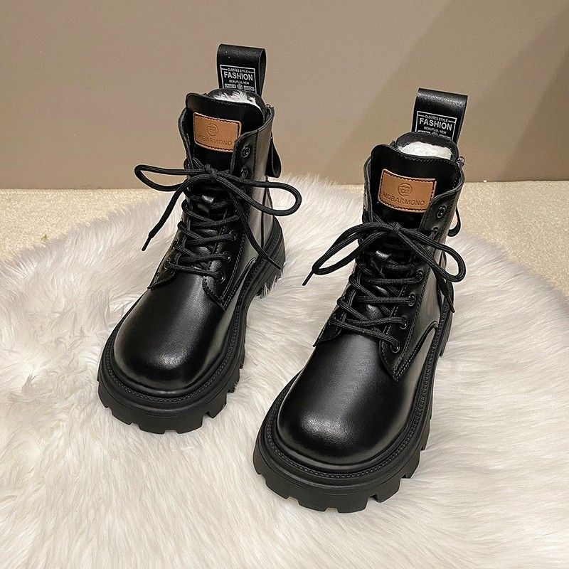 Leisure Fashion New Women's Ankle Pu Leather Boots Short Top Shoes_vogvips.com