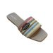 New-Style Women's Square-Toed Outdoor Non-Slip Beach Sandals, 2025 Summer New Model, Flat Woven Soft-Soled Sandals_vogvips.com