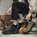 New Leather Spring Men's Shoes High-top Men's Heightening Tooling Martin Boots_vogvips.com