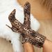 Women's High Heel Boots Snake Print Pointed Toe Knee High Boots Fashion Stiletto Booties For Party Night Out"_vogvips.com