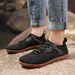 New Wide Last Shoes Couples Breathable Walking Shoes Zero Drop Flying Woven Flat Foot Sports Shoes Casual Shoes Barefoot_vogvips.com