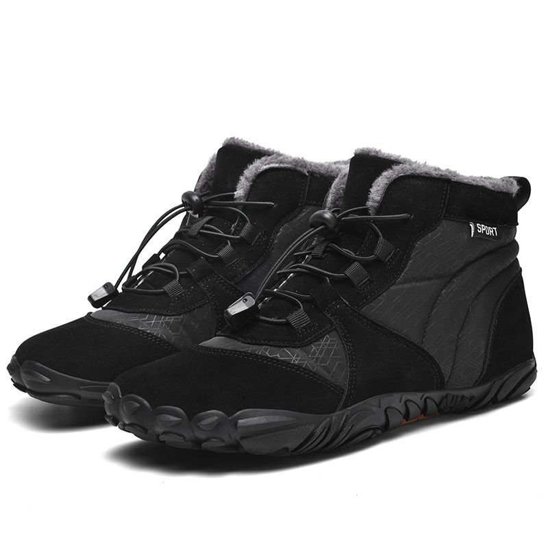 2025 Men's Outdoor High-top Snow Boots, ,Height-increasing Cotton Shoes, Men's And Women's Warm Sports Hiking Shoes_vogvips.com